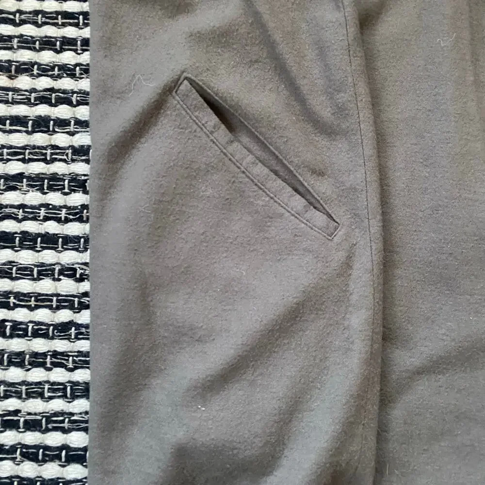 🌿ISSEY MIYAKE  Vintage Womens 100% Wool Long Sleeve GreenTurtle Neck Dress S - Picture 4 of 13